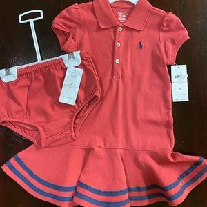 Ralph Lauren polo dress size 18 months. NWT.